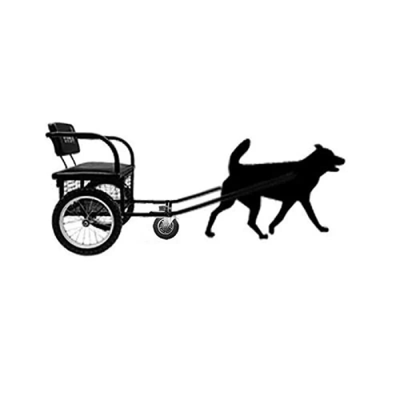 Carrello per passeggiate con il cane, carrello per lo shopping con animali domestici, carrello per passeggiate con il cane guidato dall'umano, pieghevole leggero, Husky