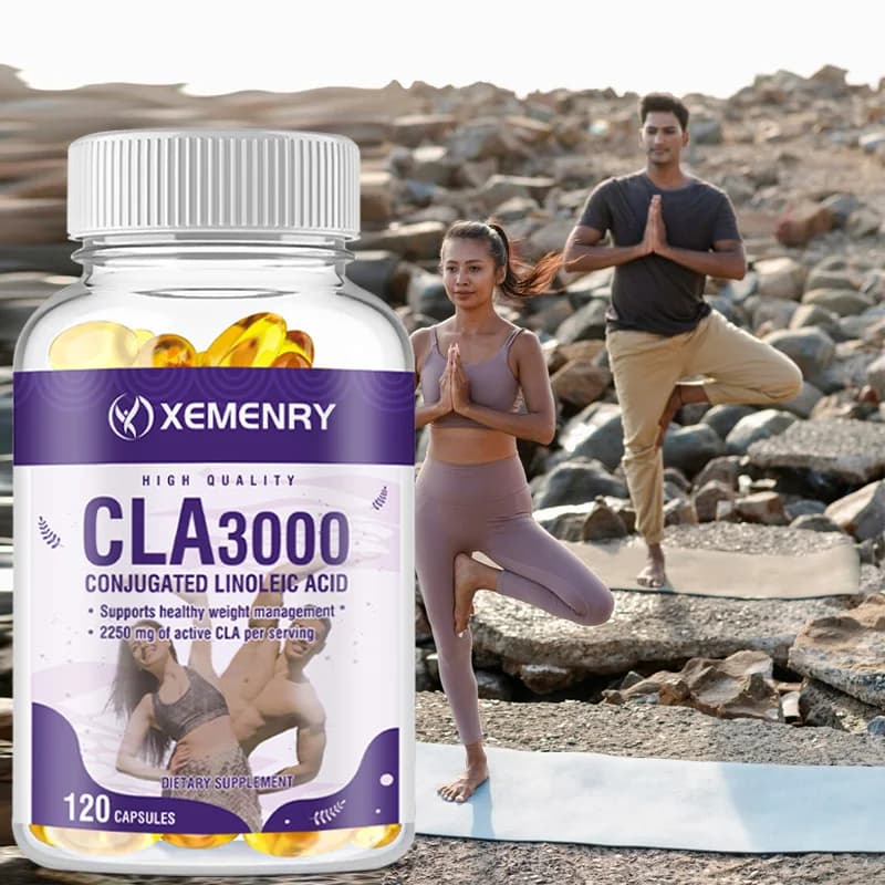 Integratore CLA da 3000 mg: aumenta la forza muscolare, promuove la gestione sana del peso e migliora la digestione e l'assorbimento