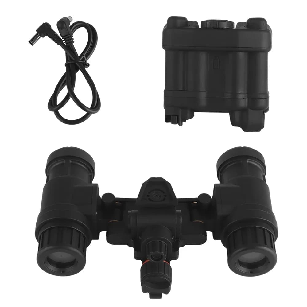 Modello Fittizio Binoculare per Visione Notturna AN/PVS31, Occhiali a Doppio Tubo, Accessori per Casco Airsoft per Caccia e Cosplay (Senza Funzioni)