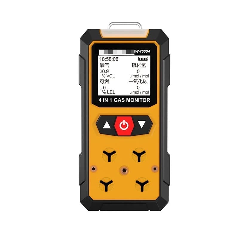 Rilevatore di gas 4 in 1 Monossido di carbonio tossico Idrogeno combustibile Solforato Allarme concentrazione di ossigeno SW-7500A