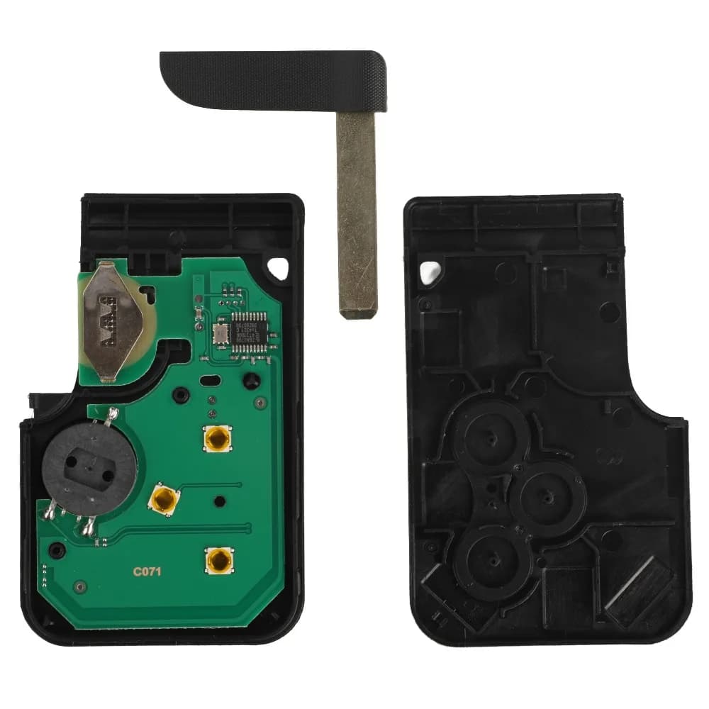 JYQ 433mhz ID46 PCF7947 Smart Key Card per Renault Megane II Scenic II Grand Scenic 2003-2008 Telecomando a 3 pulsanti PCB Ultrasuoni