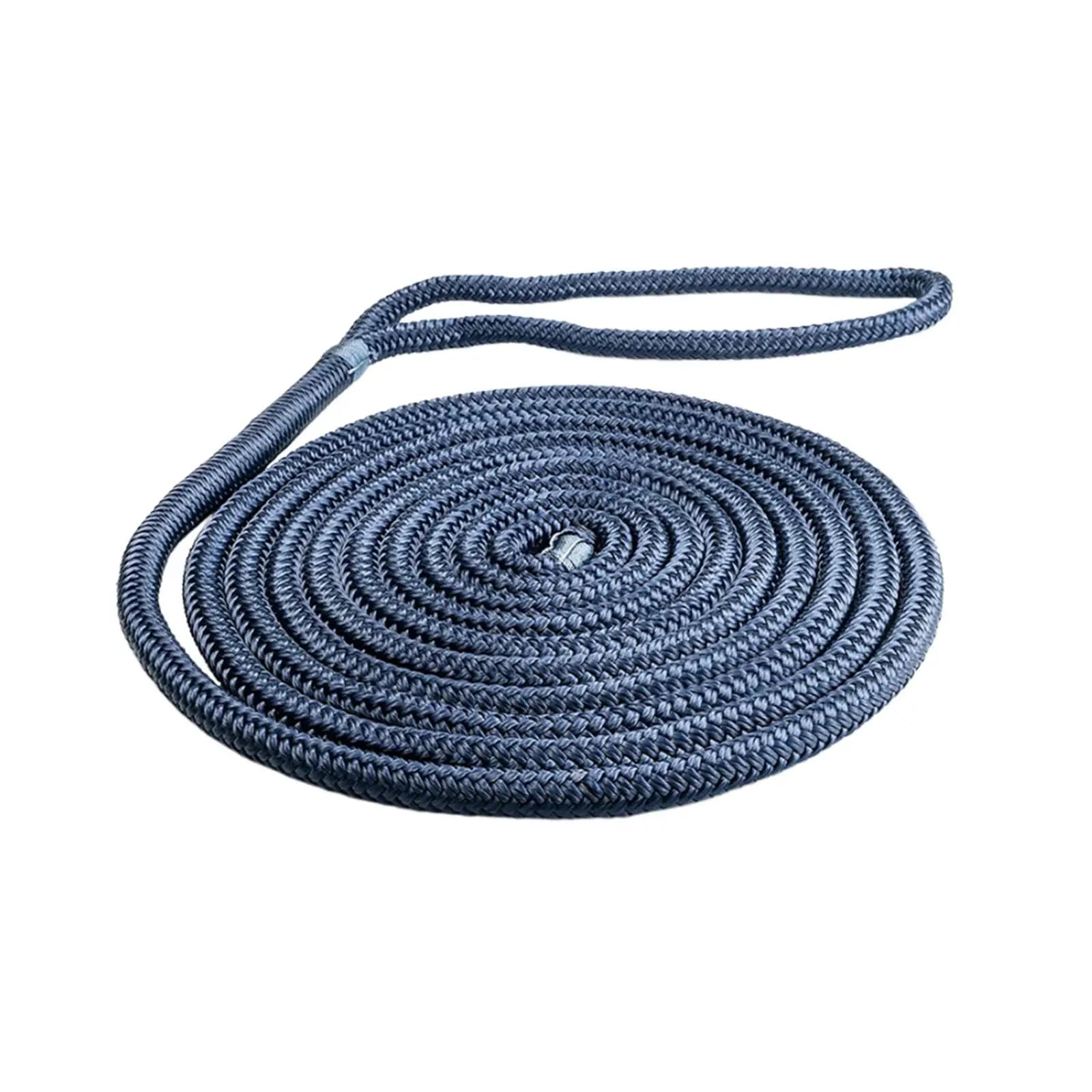 Linee per banchina per barche Corda di ormeggio Accessori resistenti all'usura Linee per barca di aggancio per barca e pontone Linea parafango in nylon intrecciato doppio