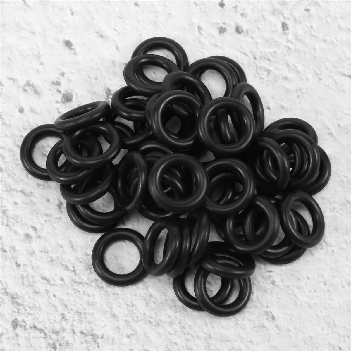 WFF 50 pieces black Nitrile rubber O Ring Seals Washers 12 mm x 2,5 mm x 7 mm