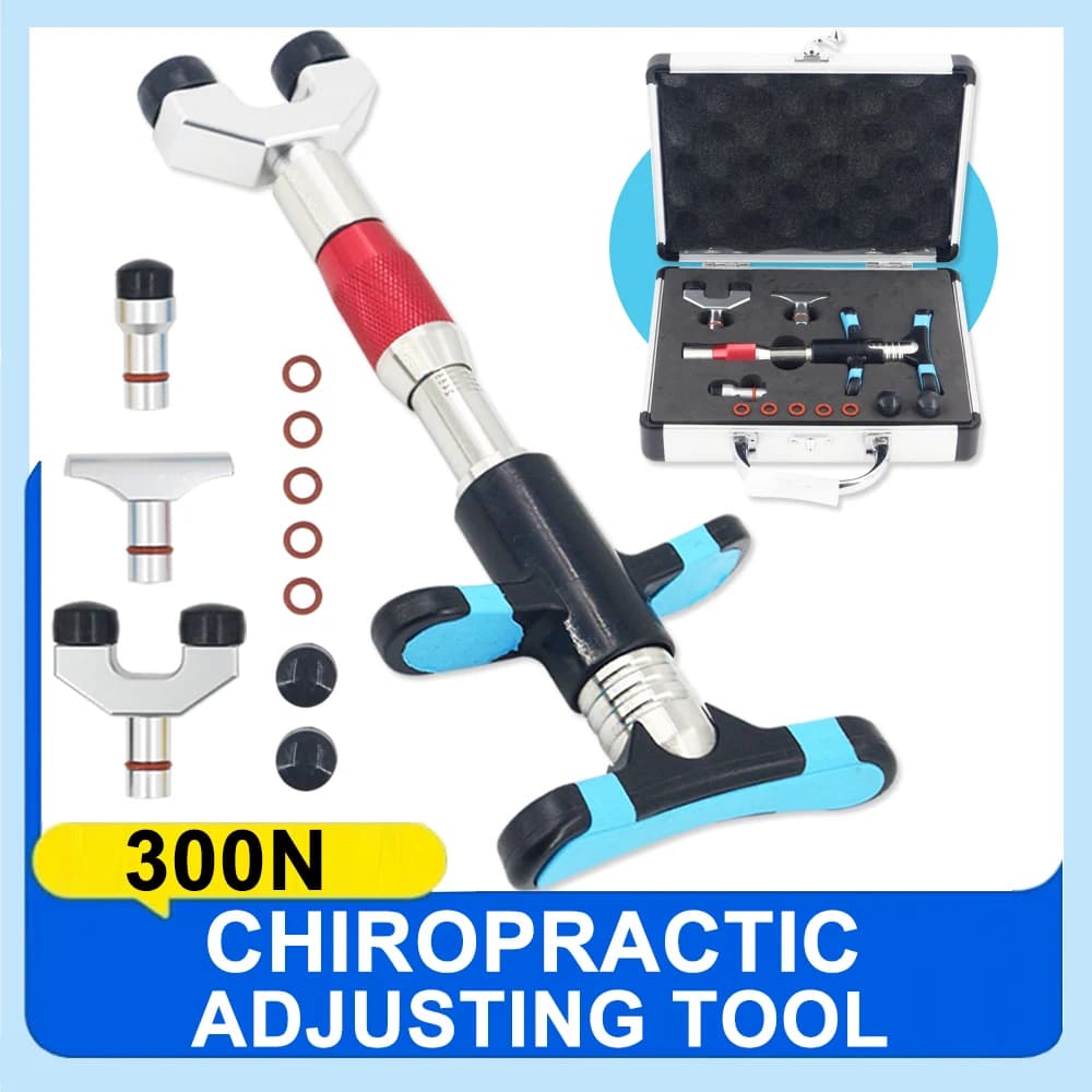 300N Portable Chiropractic Adjusting Tools Vertebration Correction Improve Joint Pain Nursing Massage Manual Gun Set
