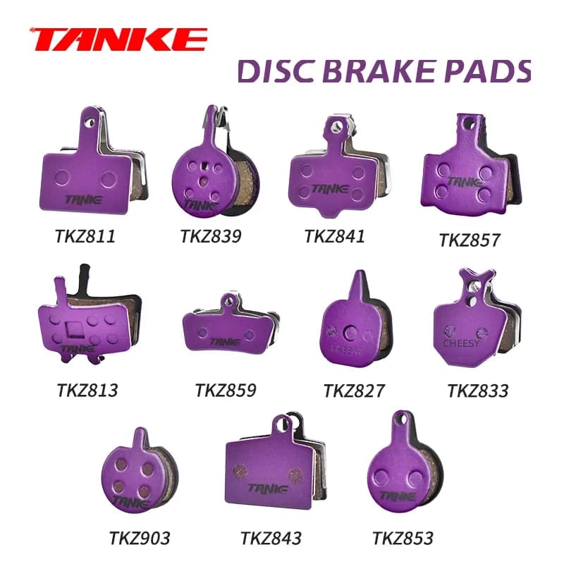 TANKE MTB Pastiglie freno bici semi metalliche silenziose per freno a disco bicicletta M8020 M6100 MT200 Codice guida E9 DB ER MT4/6 Parte bici da ciclismo