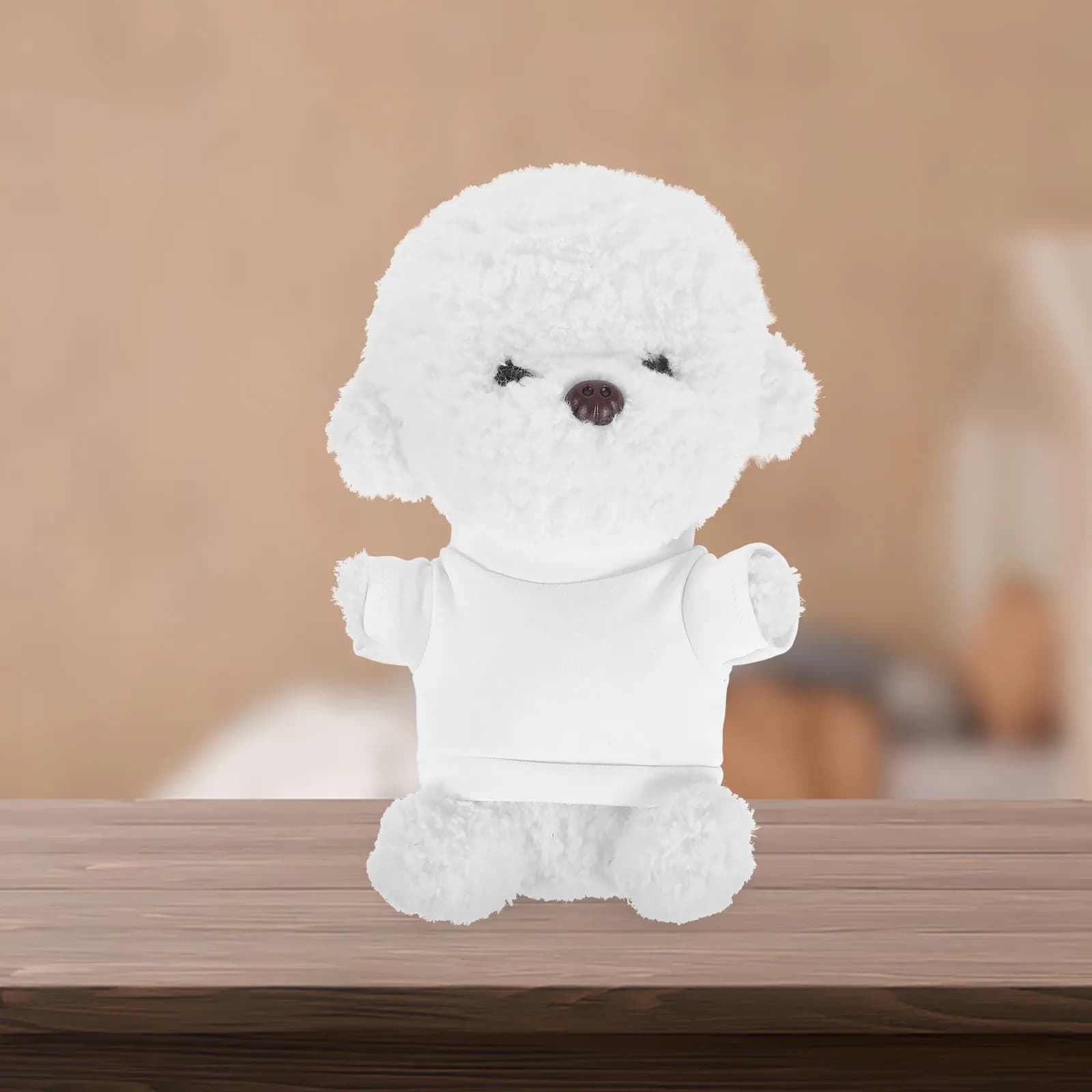Felpa bianca con cappuccio per sublimazione, set di accessori fai da te per vestiti da orsetto, abbigliamento per orsetti di peluche.