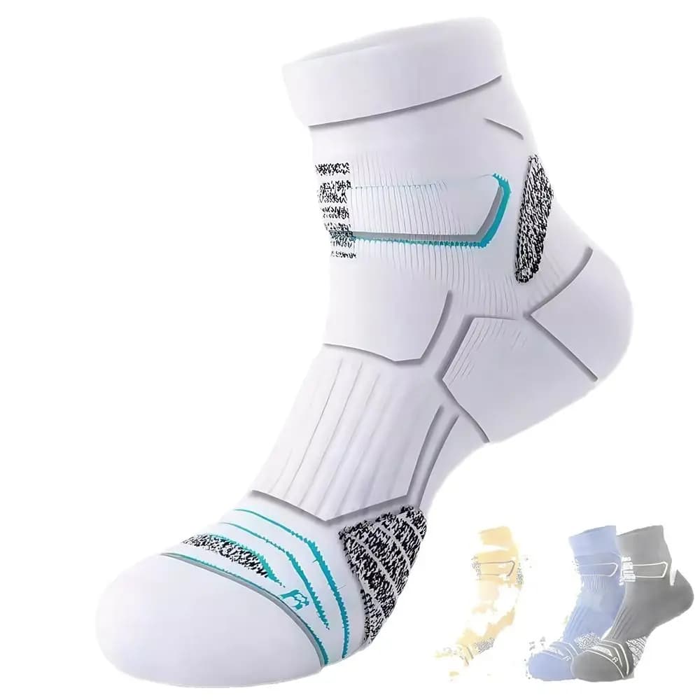 Multicolor Marathon Running Socks Thick Towel Bottom Odor Prevention Cycling Socks Wear-resistant Sweat Absorption Sports Socks