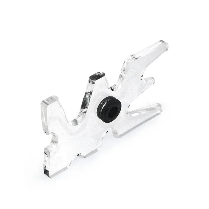Torneo dal design unico Acrilico trasparente Accessorio per biliardo per biliardo Cue Bridge Head Cue Rack