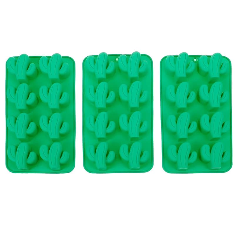 Cactus stampo in Silicone Cactus Ice Cube vassoio caramelle al cioccolato gelatina gommosa Jello Jelly Baking Cake Hawaiian Tropical Party Favors