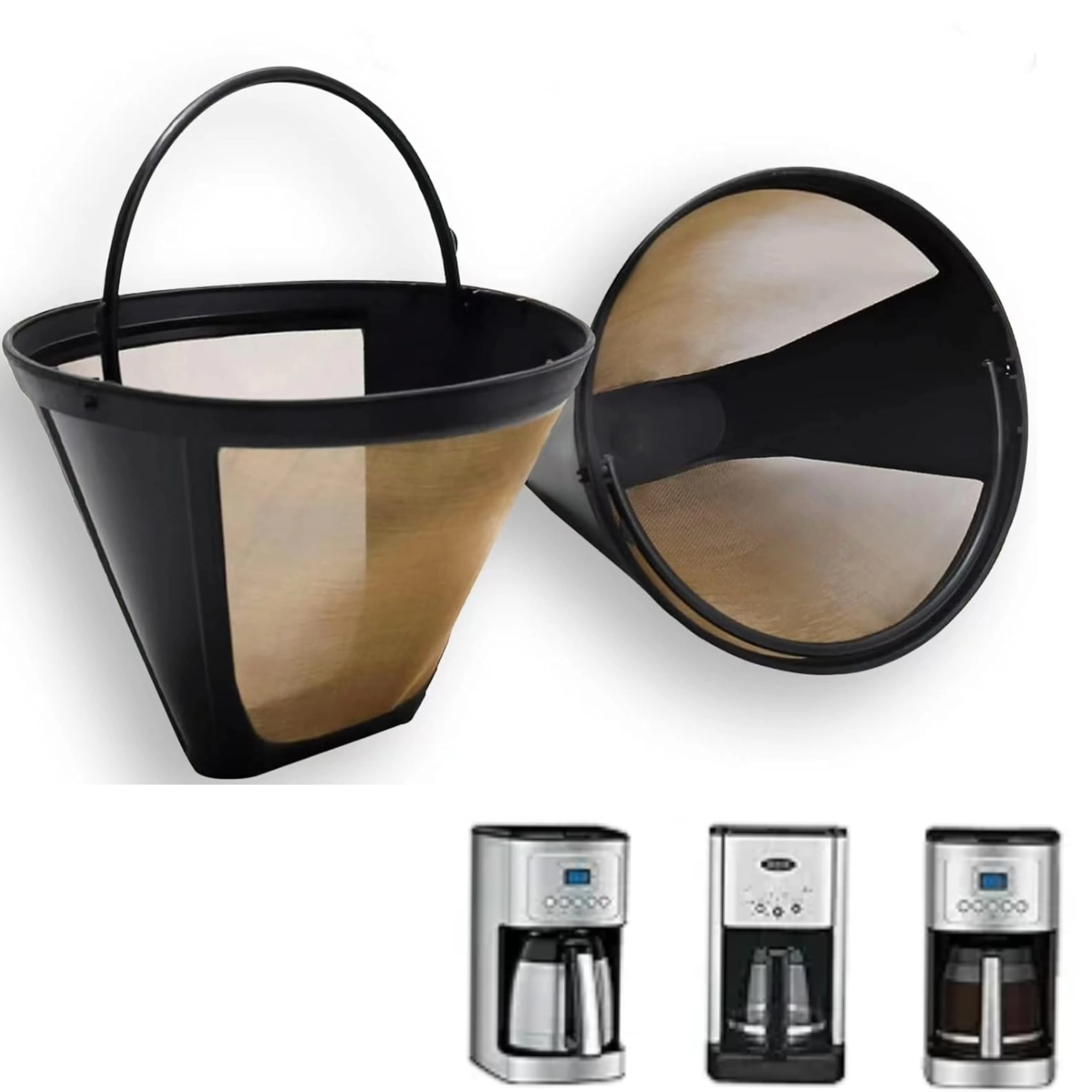 Coffee filter compatible with Cuisinart and Ninja PB051 coffee maker, reusable cone filter forCuisinart DCC 1200P1 3200 3400NAS