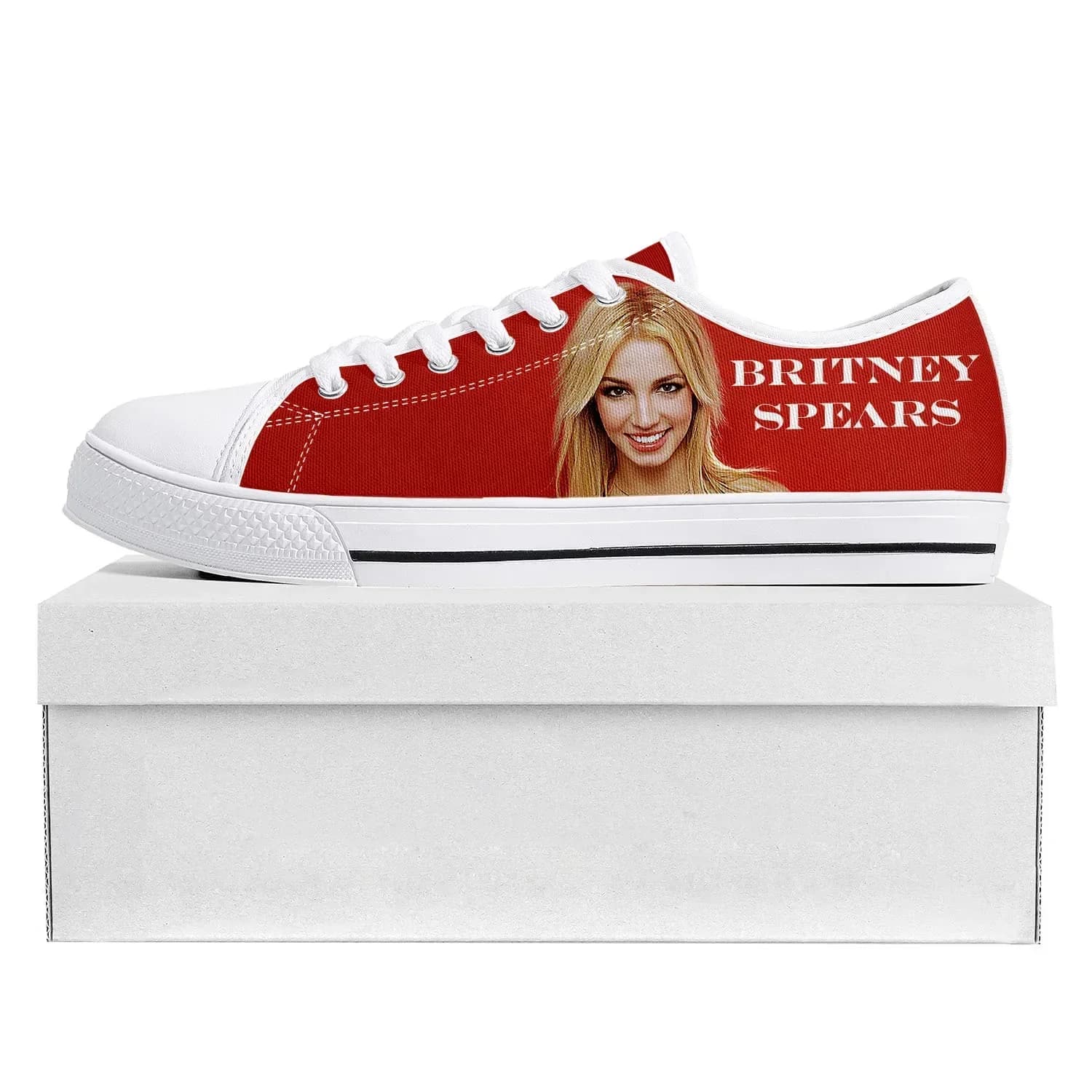 Britney Spears Low Top High Quality Sneakers Mens Womens Teenager Canvas Customized Sneaker Casual Couple Shoes Custom Made Shoe