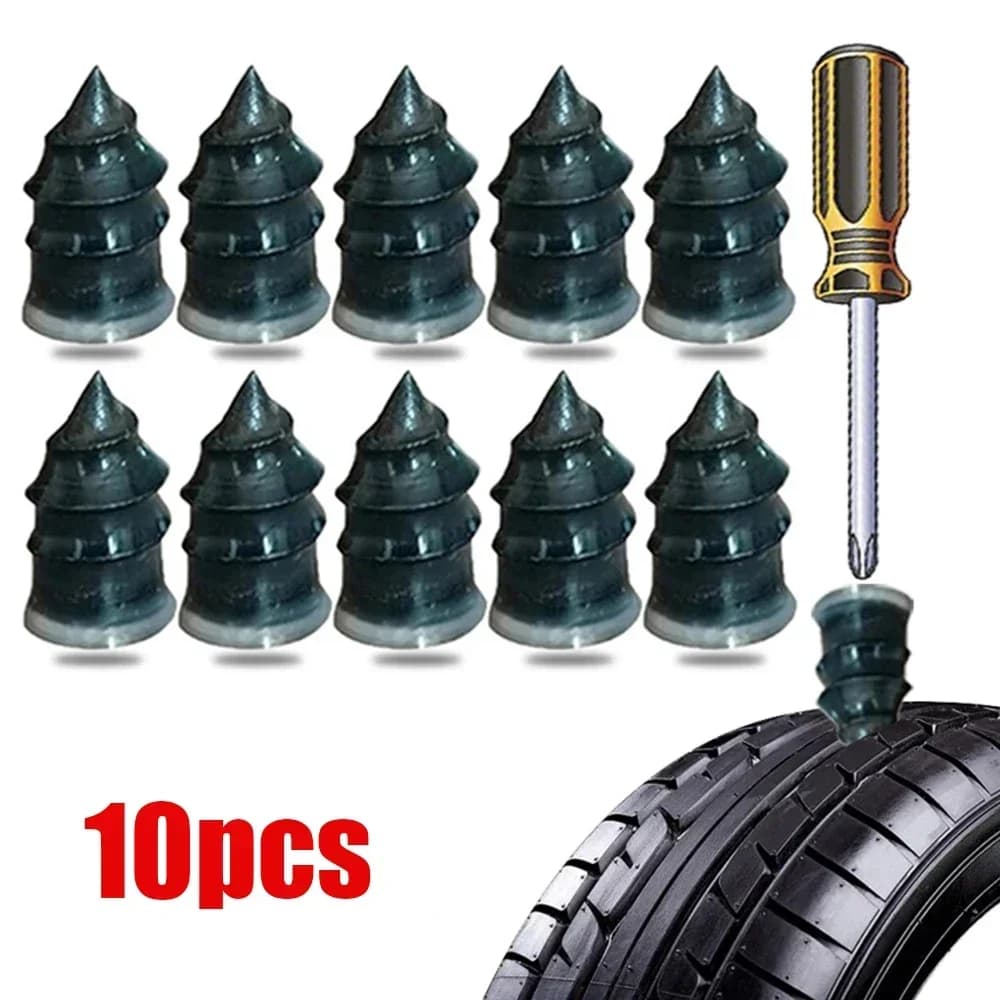 NUOVO 10 pz/set Riparazione di Puntura Dei Pneumatici Tubeless Riparazione Chiodi di Gomma per Vuoto Riparazione Dei Pneumatici Chiodo per Auto Camion Moto Bici