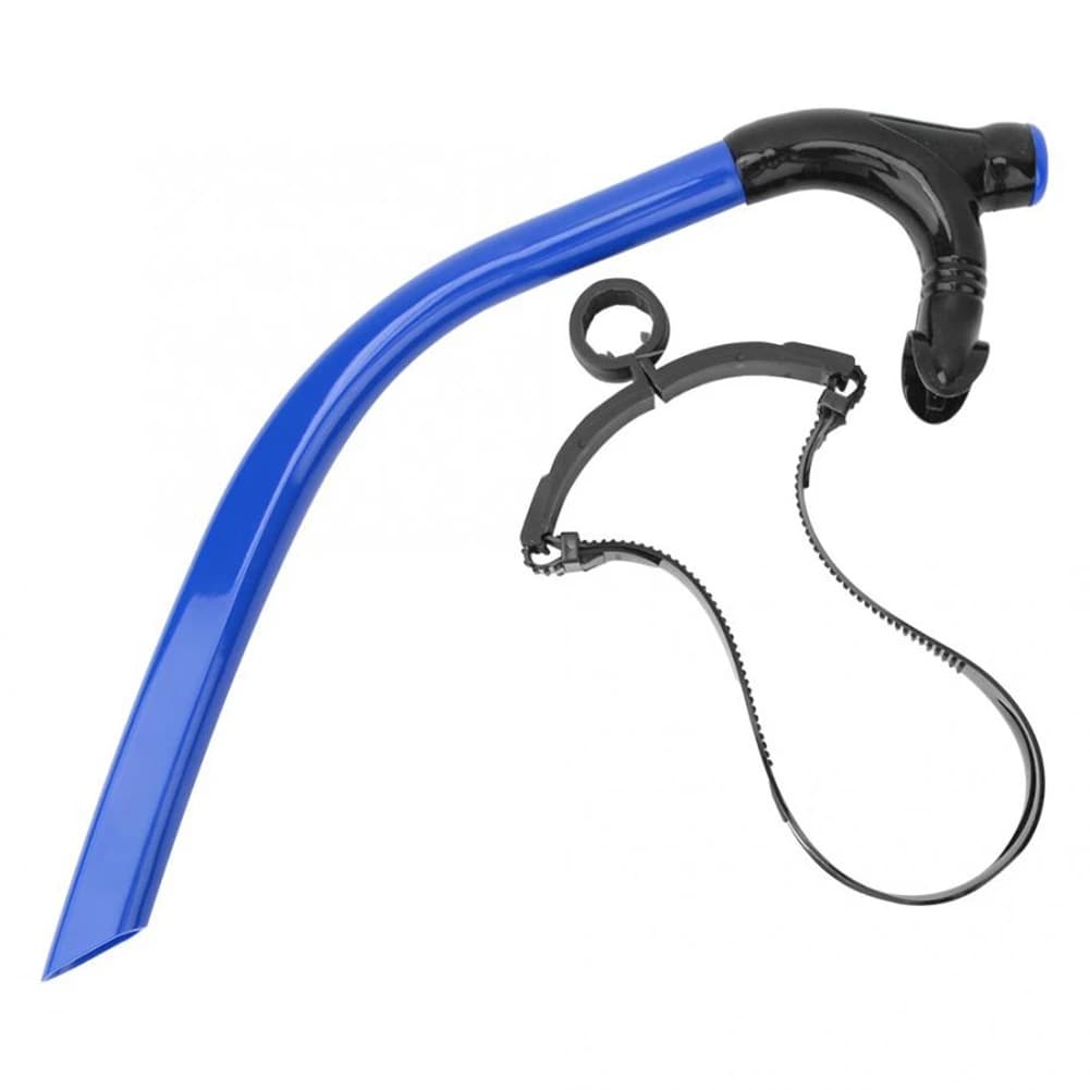 Silicone Swim Front Breathing Tube Adult Snorkel Diving Tube Nuoto Diving Equipment, Blue XQ