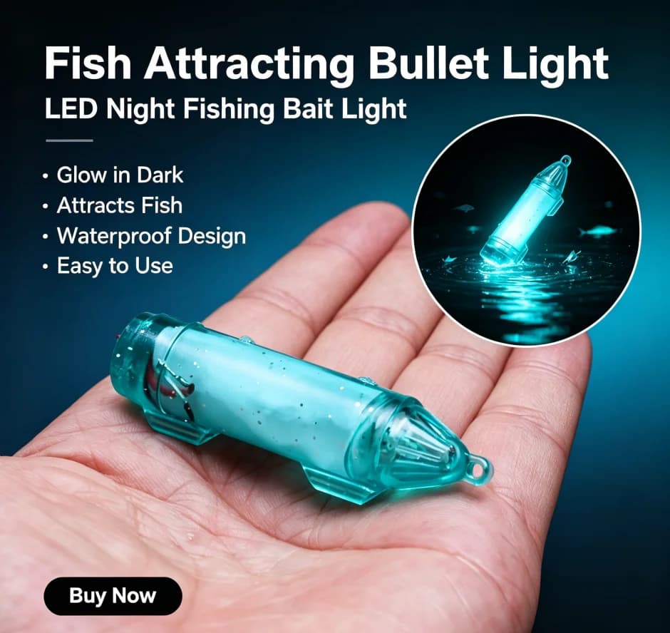 1 PC Mini LED Underwater Fishing Lamp - Electronic Lure Light for Night Sea Fishing, Deep Sea Fish Attracting Light