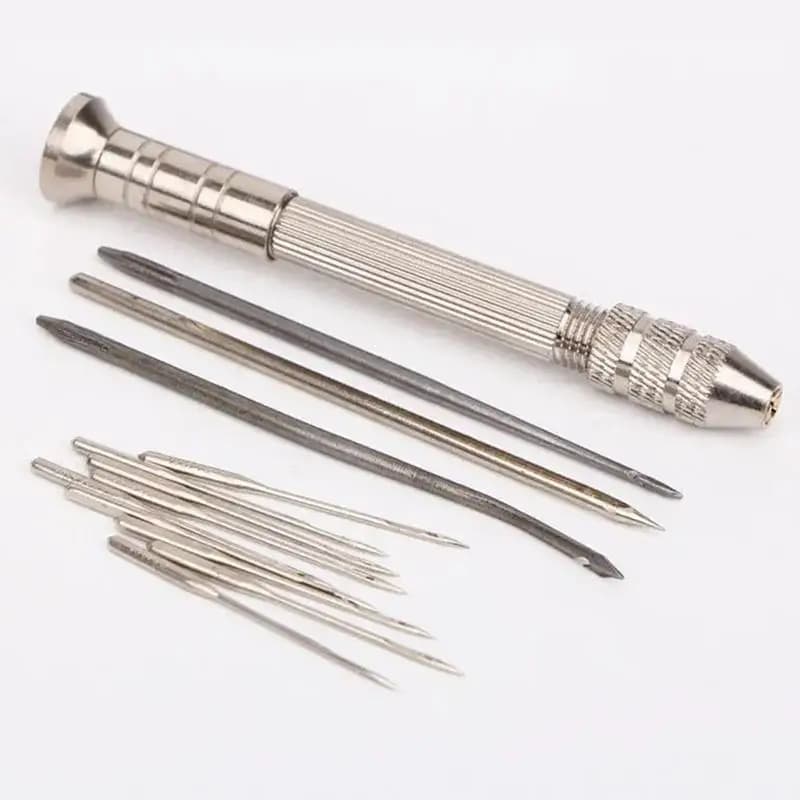 Silver Cone Shoe Repair Hook Needle Crochet Hook For Shoe Sole Sewing Hand‑made Shoe Repair Tools Accessories