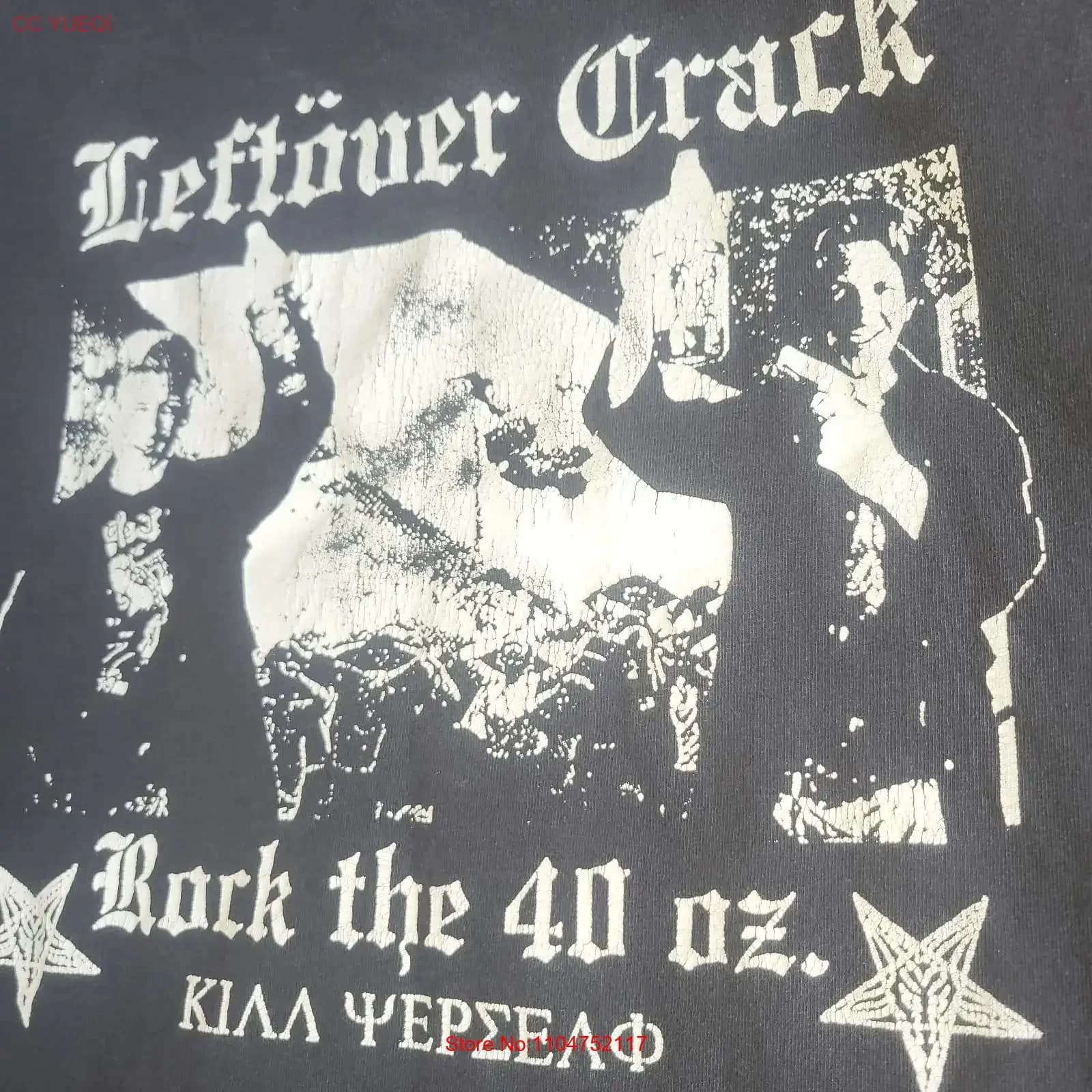 Vintage 2000 Leftover Crack Rock The 40 oz Stza Punk Ska Crass T Shirt L XL vintage Washed Comfortable designer clothes