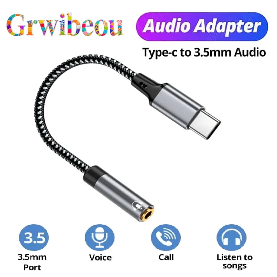 Cavo audio jack Aux da 3,5 tipo C Cavo audio USB tipo C a 3,5 mm Adattatore audio Convertitore cavo per auricolari per iPhone 15 Samsung GalaxyS23 S24