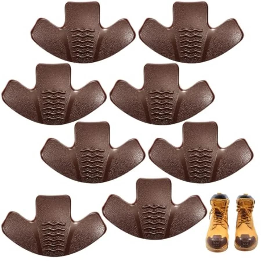 Geyoga 8 Pcs Boot Toe Protectors Work Boot Guards Shoe Toe Cap Work Shoe Cover Accessories for Spring Hiking Climbing Guards