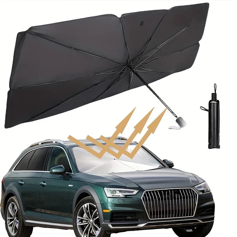 Parabrezza anteriore per Auto parasole ombrello pieghevole Auto anti-uv parasole parasole tipo di ombrello per finestrino dell'auto protezione solare estiva