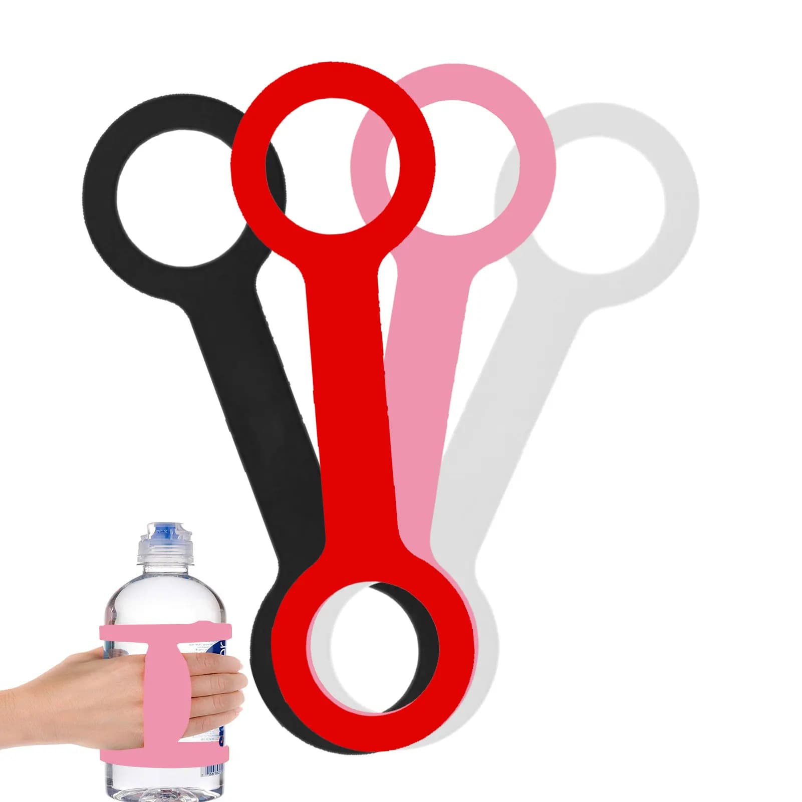 Fascia porta bottiglia d'acqua Bicchiere Maniglia antiscivolo Cintura per tazza La fascia morbida rende qualsiasi bottiglia portatile per la corsa in campeggio Escursionismo