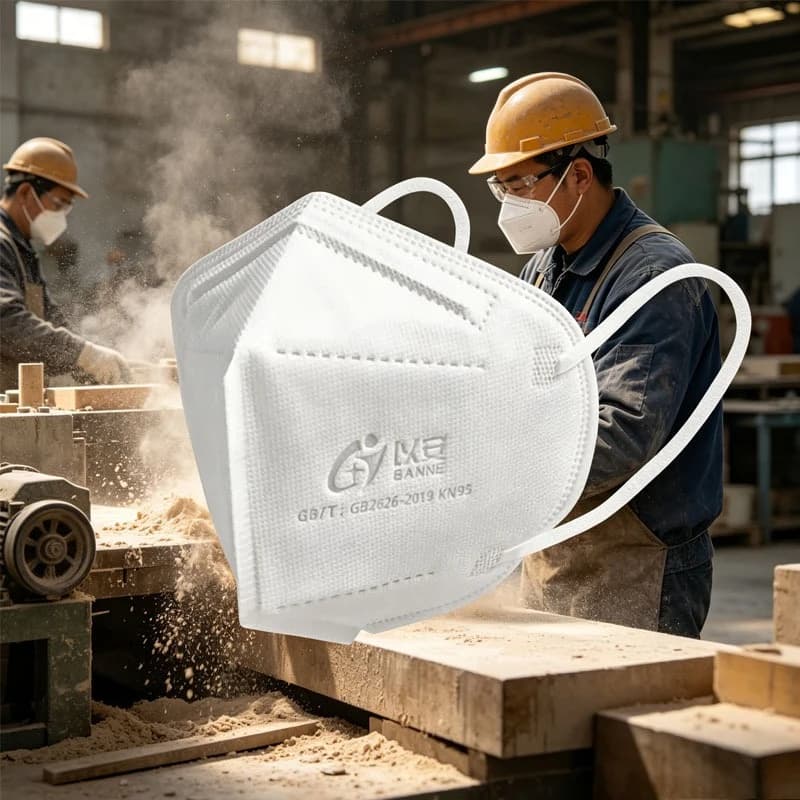 Maschera protettiva monouso 10 pezzi Maschera facciale N95 Maschera protettiva per la salute, per la prevenzione di polvere e goccioline, maschera dal design traspirante