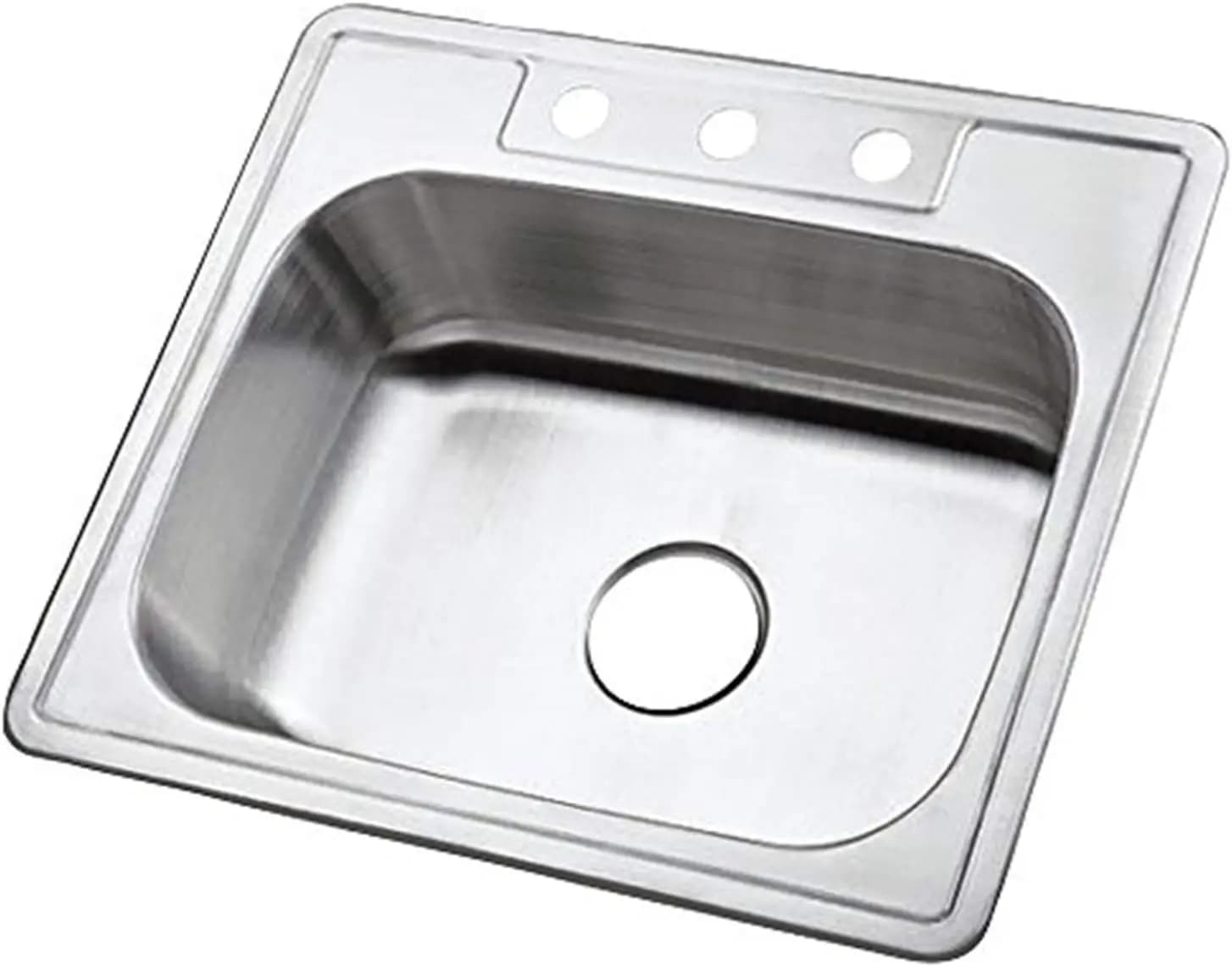 25 Inch Stainless Steel Single Tray Kitchen Washer, Finishing Modern Kitchen Brush