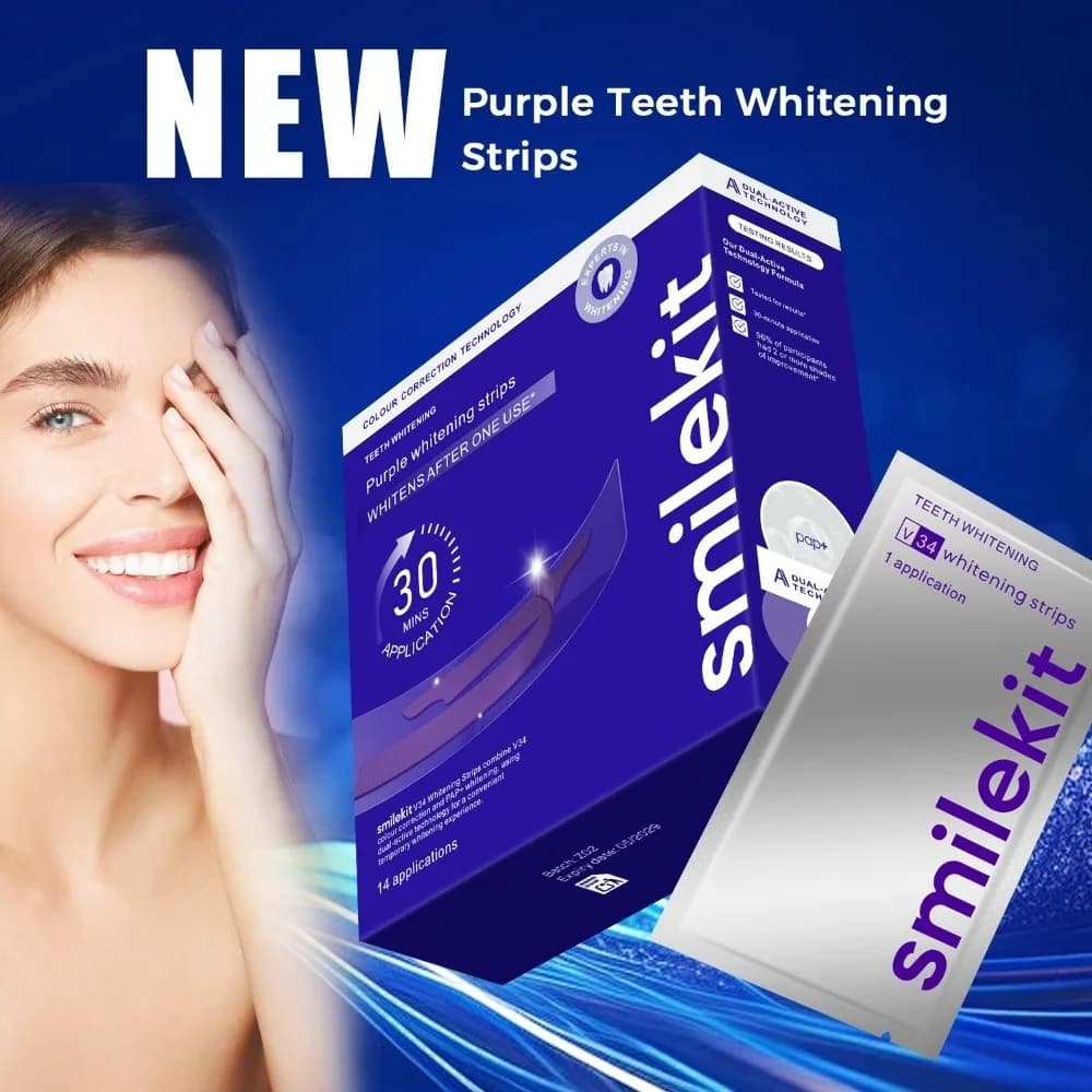 7/14 Pezzi Nuove Strisce Professionali per lo Sbiancamento dei Denti, Ridotta Sensibilità, Efficaci Strisce Sbiancanti 3D, Kit Dentale