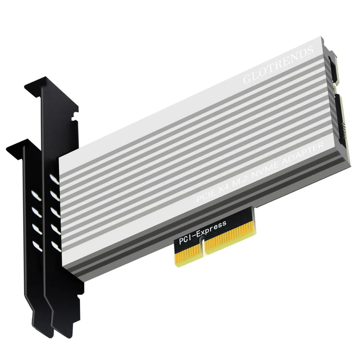 Adattatore M.2 NVMe a PCIe 4.0 X4 per SSD M.2 NVMe, dissipatore di calore in alluminio extra large