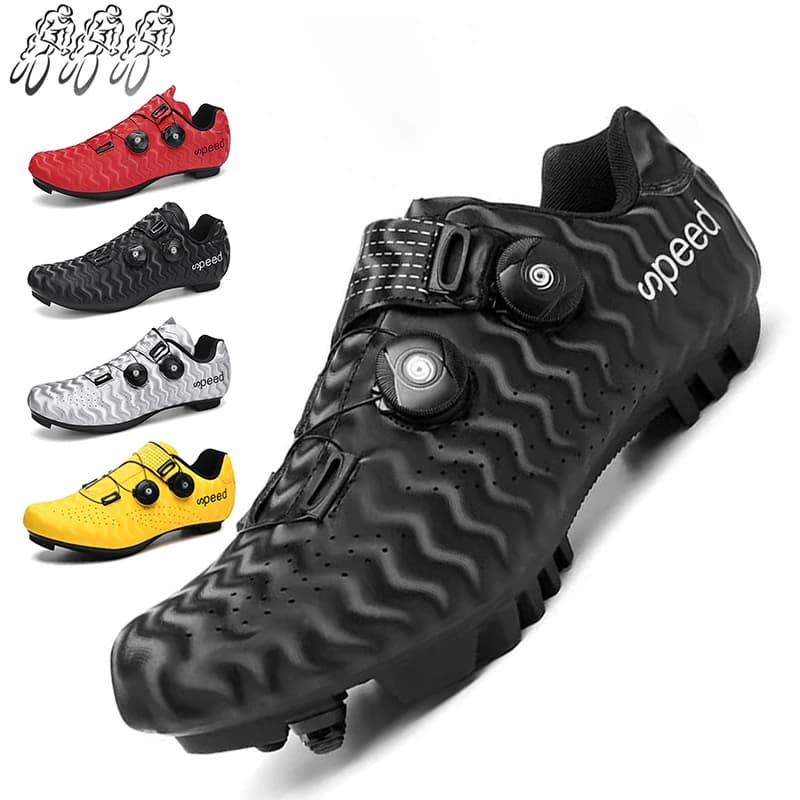 Scarpe da lucchetto per bici da strada di montagna SPD unisex Traspiranti antiscivolo resistenti all'usura Attrezzatura per bicicletta competitiva per esterni