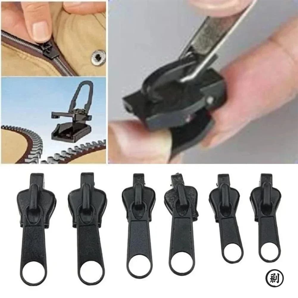 Instant universal zipper repair kit in 3 sizes, slider with spare zipper, teeth, save, sewn, clothes, hinges, tool accessories