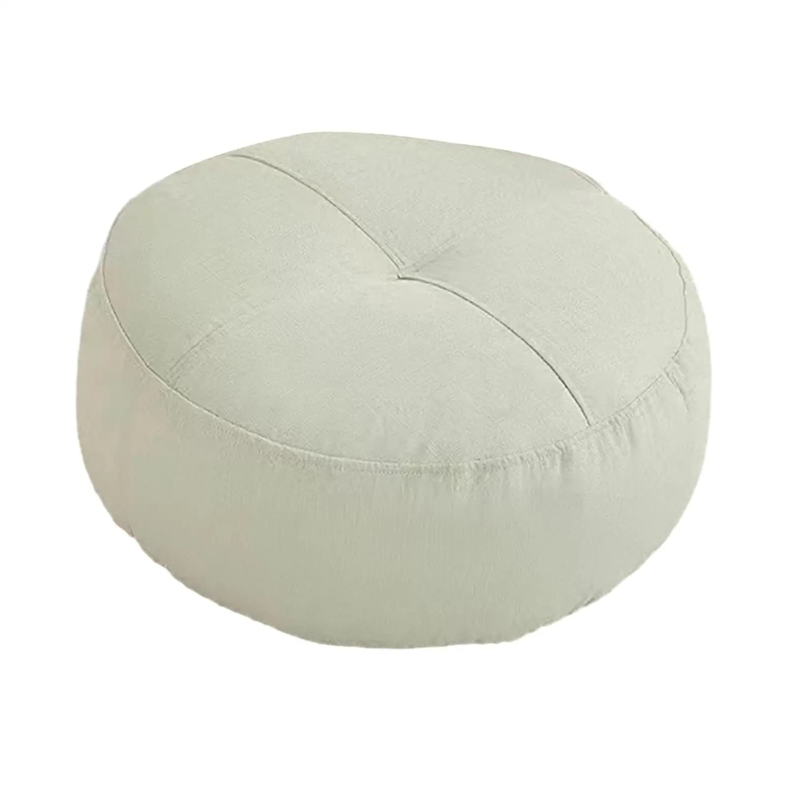 Round Floor Pillow Cotton Linen Meditation Cushion for Adults Kids Comfortable Seating Pad for Sofa Bedroom Yoga Decor