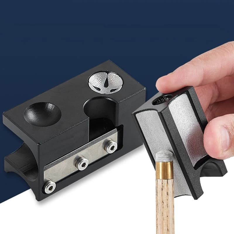 Strumento di molatura della punta della stecca da biliardo riparazione multifunzionale Shaper Snooker punte per piscina taglio rotondo con accessori da biliardo con puntura d'spillo