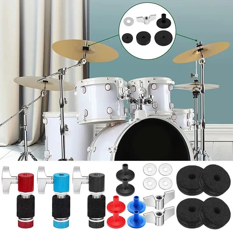 Supporto per batteria Feltri Antiusura Antiscivolo Strumento a percussione Feltro Accessori di ricambio per batteria Frizione standard per cappello alto