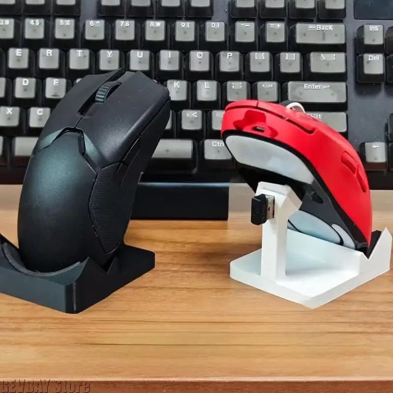 3D Printed Desktop Monitor Stand Stable Non-slip Mouse Holder Creative Ornament for Office Workers Gaming Enthusiasts 1 PCS