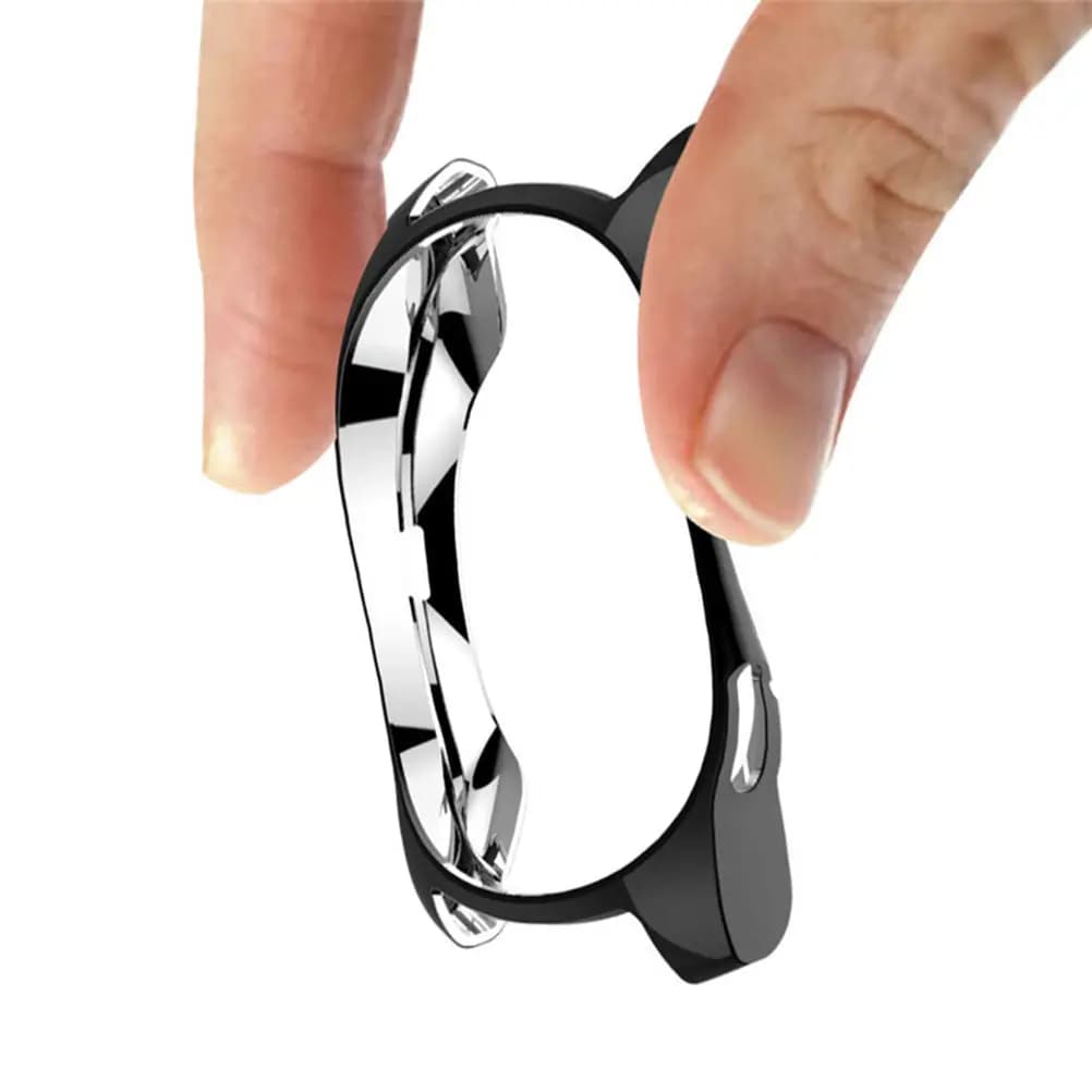 3 Pezzi Cornice Protettiva Anti-Caduta con Rivestimento Elettroplaccato in TPU per Smartwatch da 46mm con Protezione Angolare Laterale
