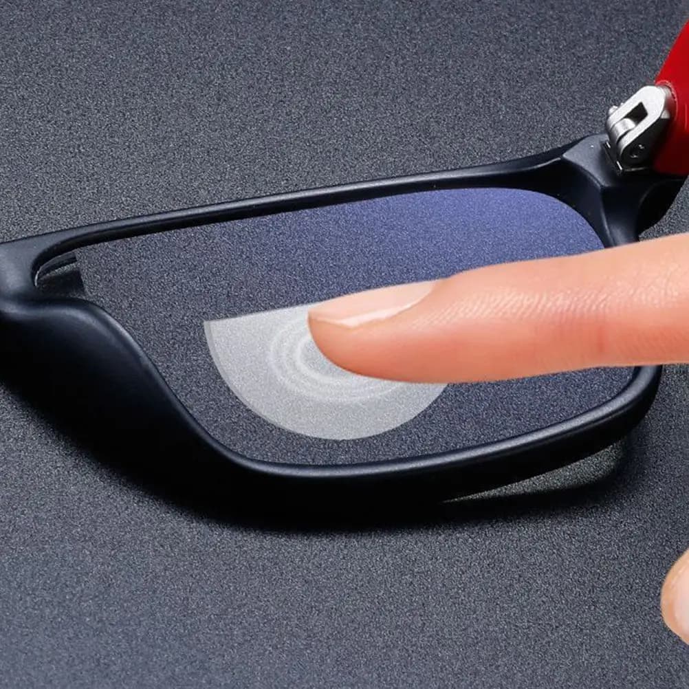 1 Paio di Lenti Sticker in Silicone for Sunglasses, Security Glasses and Swimming, Convertible Enlargement Lenties