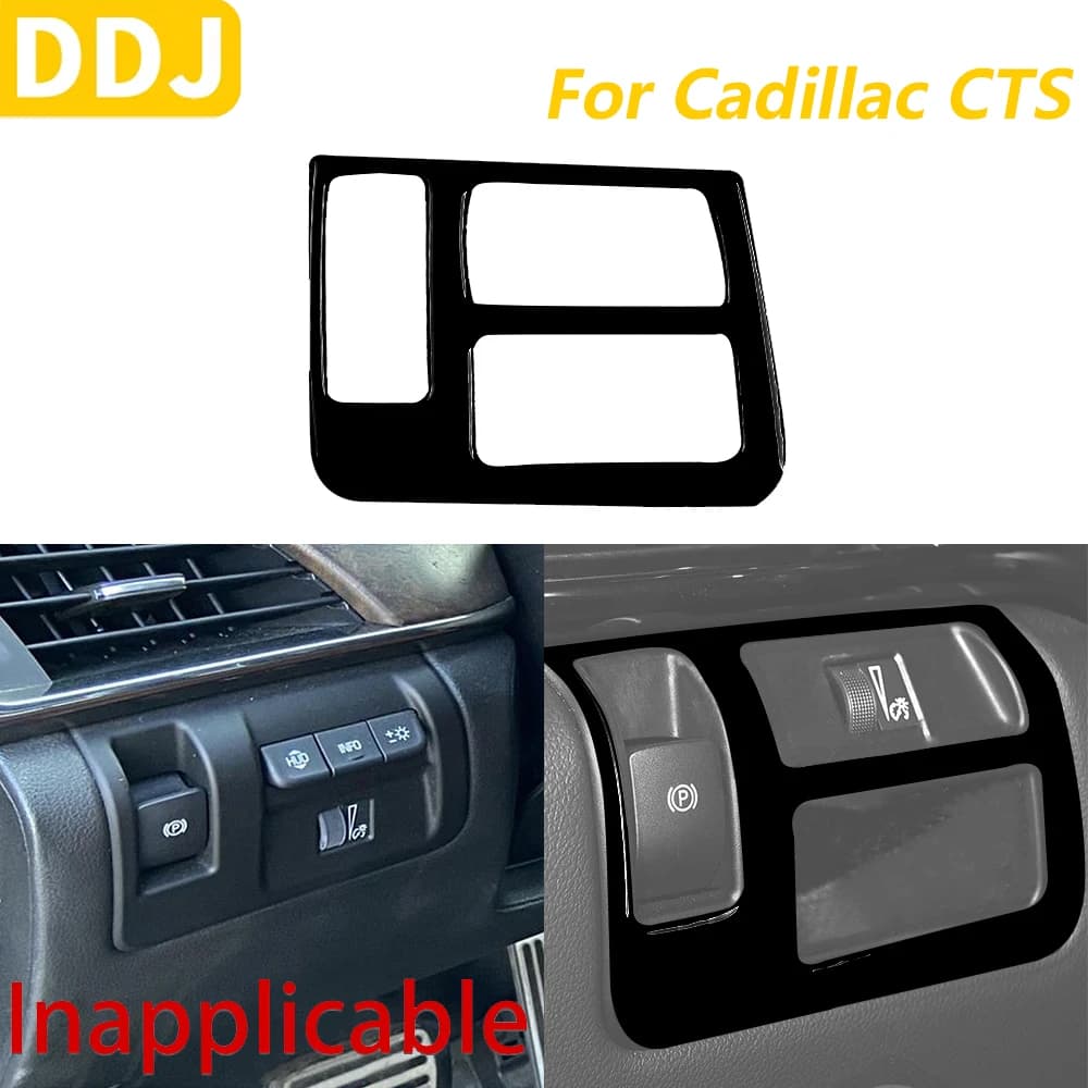 Per Cadillac CTS 2014-2019 Pianoforte Nero Cruscotto Faro Interruttore Pannello di Controllo Trim Copertura Accessori Auto Decorazione Adesivo