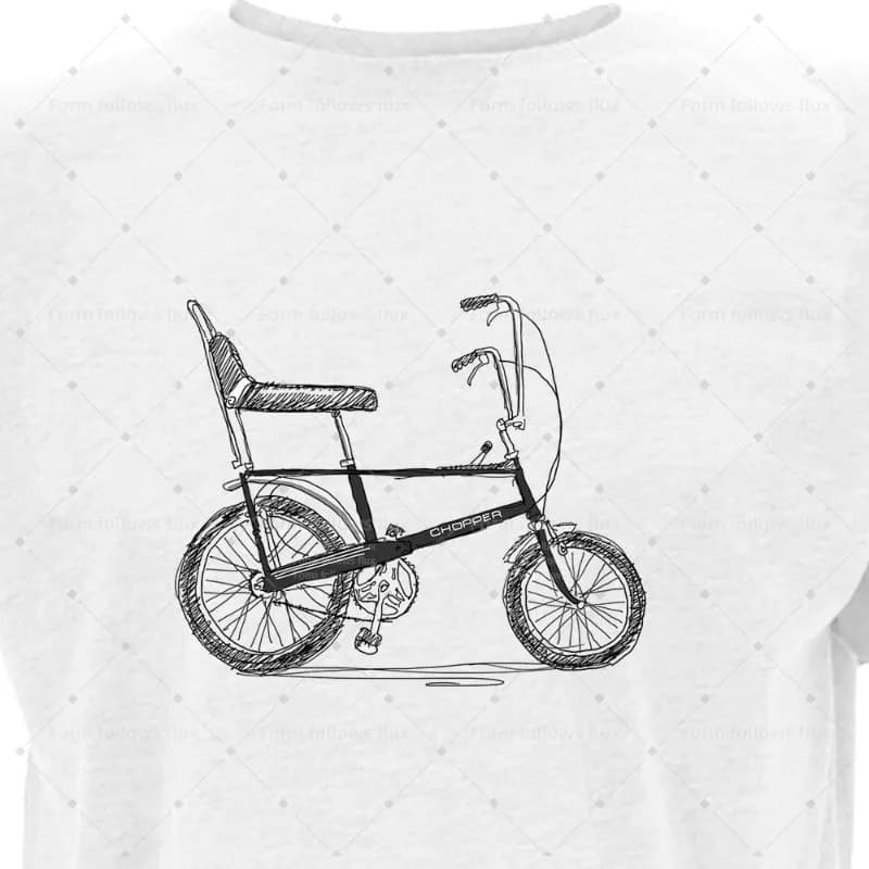 2026 men's hooded T-shirt, hand-drawn comic style Raleigh Chopper – Jet Black Cycling Unisex S-6XL, also suitable for strong sizes