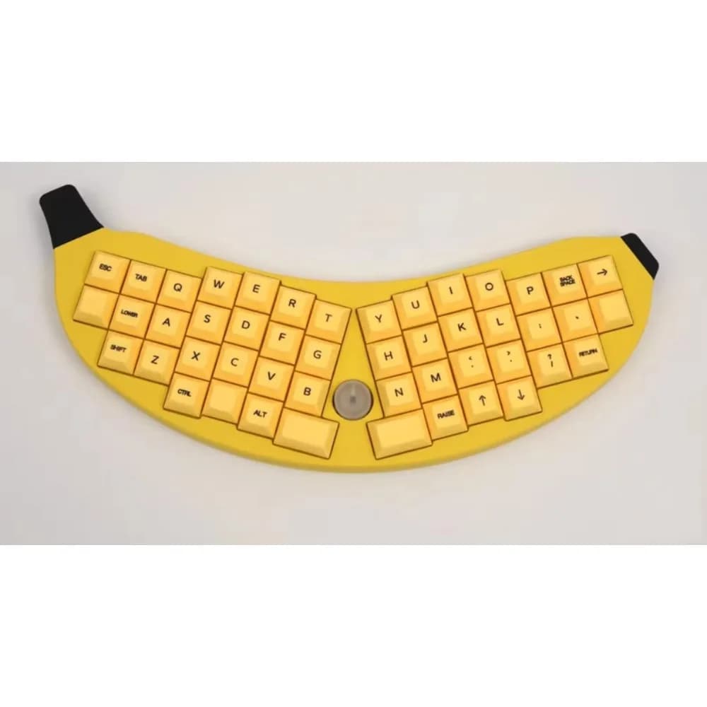 Tastiera meccanica Big Banana Ergonomia Nuovissima 48 pezzi Hot Swap Accessori da gioco RGB Tastiera frontale cablata Regalo ad arco