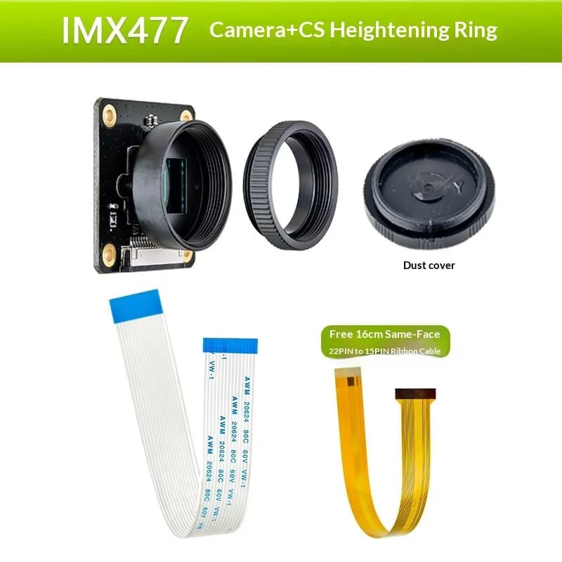 IMX477 12.3MP HQ Camera Module with Global 4056x3040 Optimizer for Raspberry Pi and Jetson Nano, C/CS Mounting, Optional lens