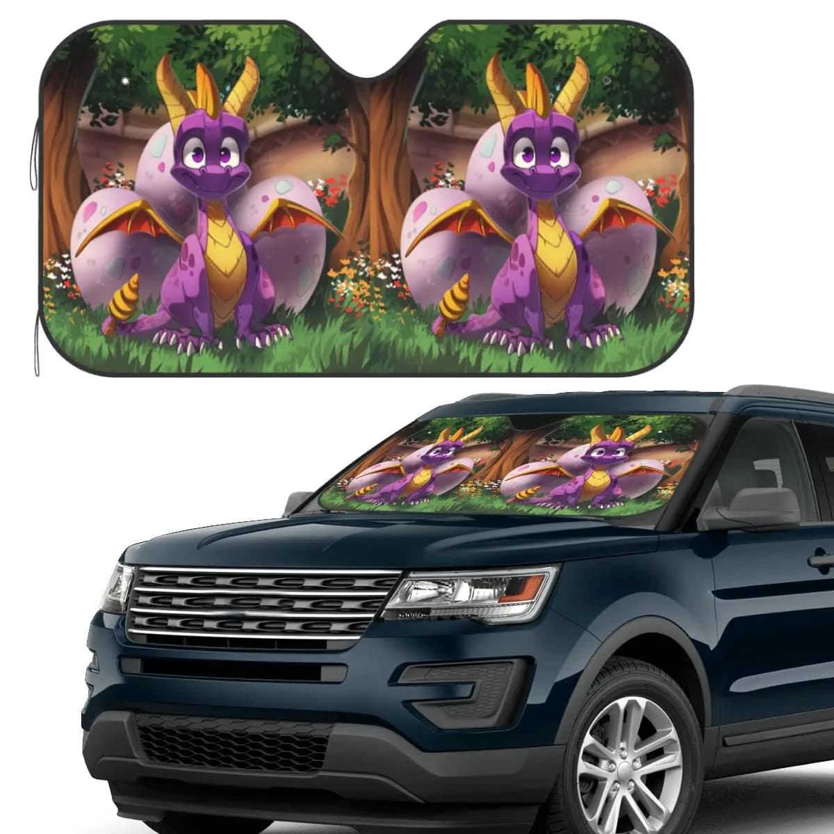 Modello Spyro (1) Parabrezza parasole Parabrezza anteriore per auto Finestra Parasole Accessori Coperture