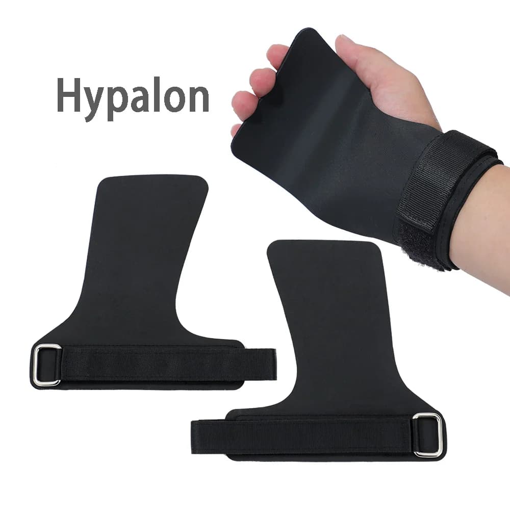 A pair of Hypalon grips without hole for Crossfit Cross Training Gymnastics WODS Weight lift Palm protection