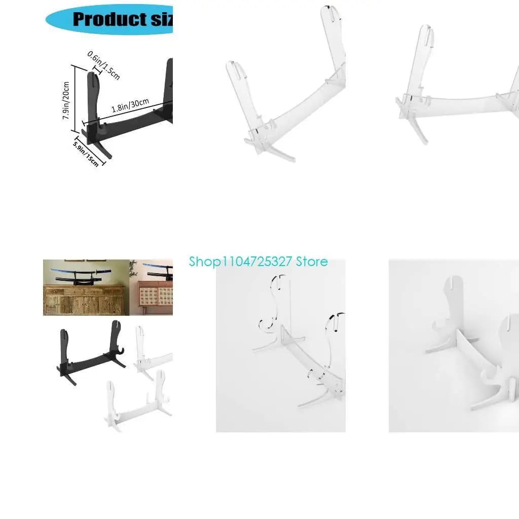 D8KF Espositore decorativo per spade in acrilico per oggetti da collezione e trofei Porta canna da pesca per casa per casa