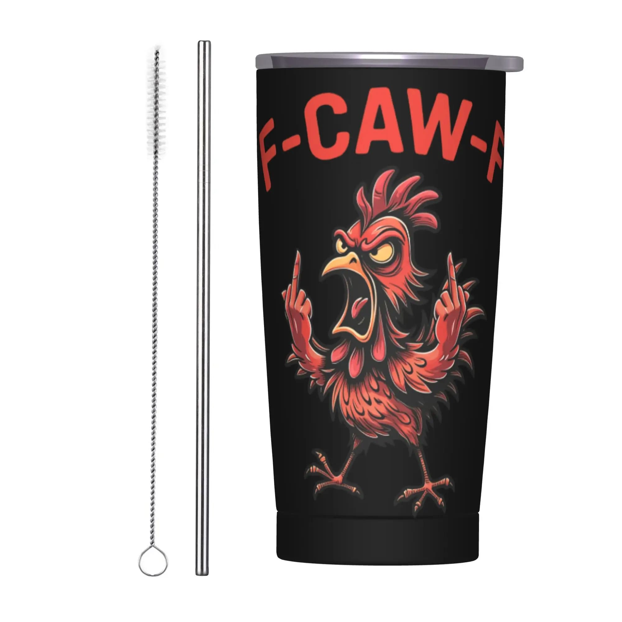 Tazza Termica in Acciaio Inox F-CAW-F, Bicchieri Termici Portatili per Auto, Tazze per Bevande Fredde e Calde, Bottiglia d'Acqua Personalizzabile Fai-da-Te