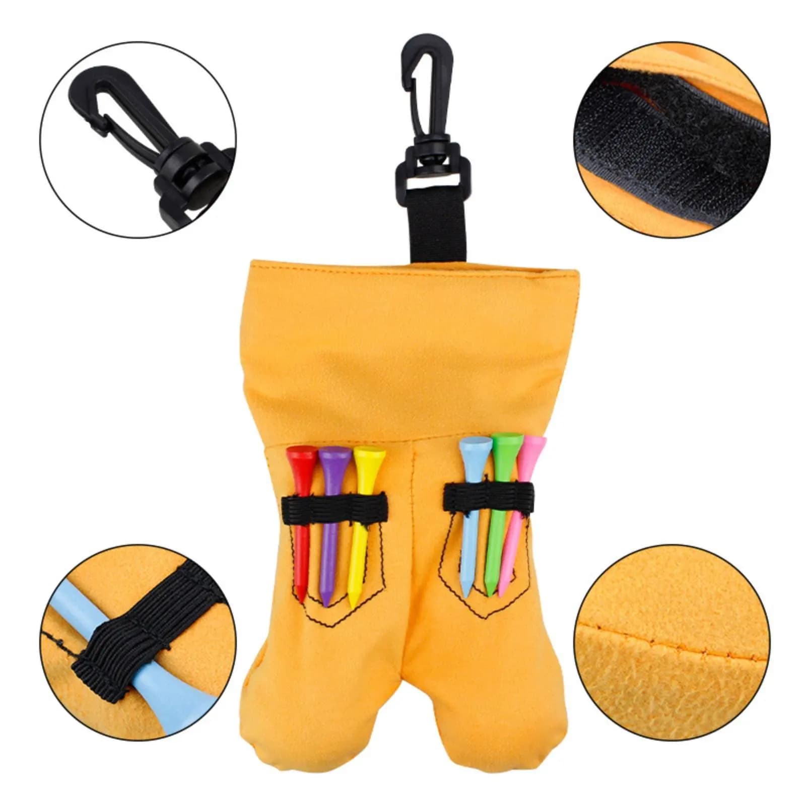Set da 6 Palline da Golf a Due Strati, Portatile, per Allenamento, Attrezzatura Sportiva, Volo Preciso, Uso Interno ed Esterno per Campo Pratica