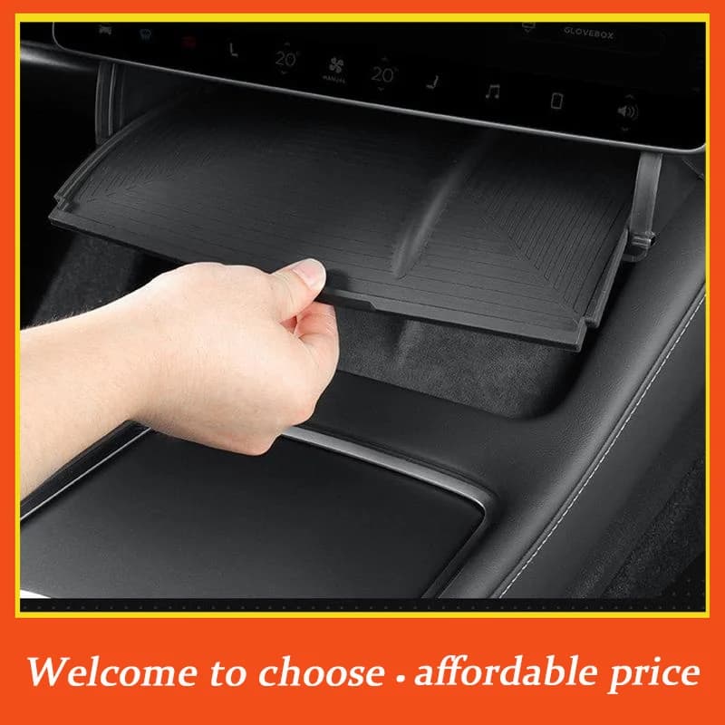 CA 1pz Per Model Y/3 Highland Model Y Juniper Vassoio Organizer Contenitore Nascosto Sotto Schermo di Controllo Centrale Accessori Auto
