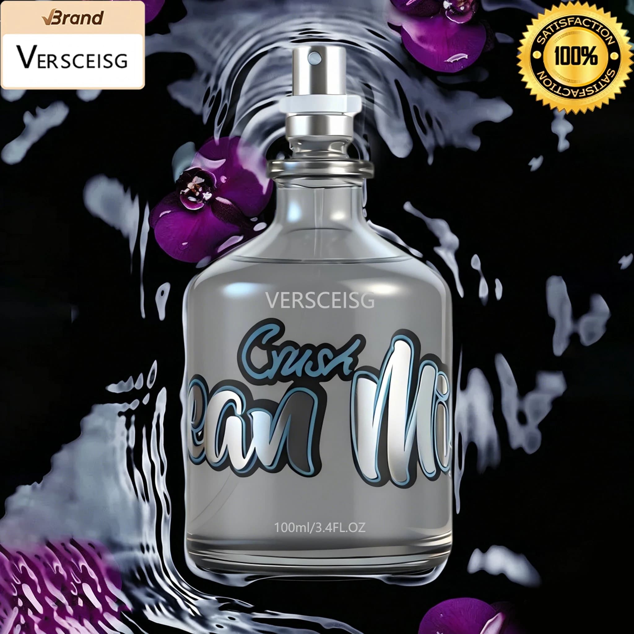 100ml/3.4FL.OZ durable men's perfume perfume is an ideal gift for gentlemen. 1 bottle of men's pheromone water ball perfume, lemon mint fragrance, lasting fragrance, suitable for dating, commuting and Valentine's Day gifts/original men's perfume