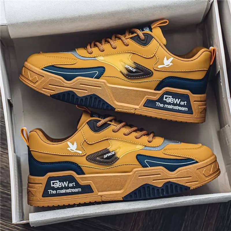 Scarpe estive da uomo Nuove scarpe da ginnastica casual in pelle per la primavera e l'estate Scarpe da ginnastica junior eleganti con punta tonda zapatillas hombre