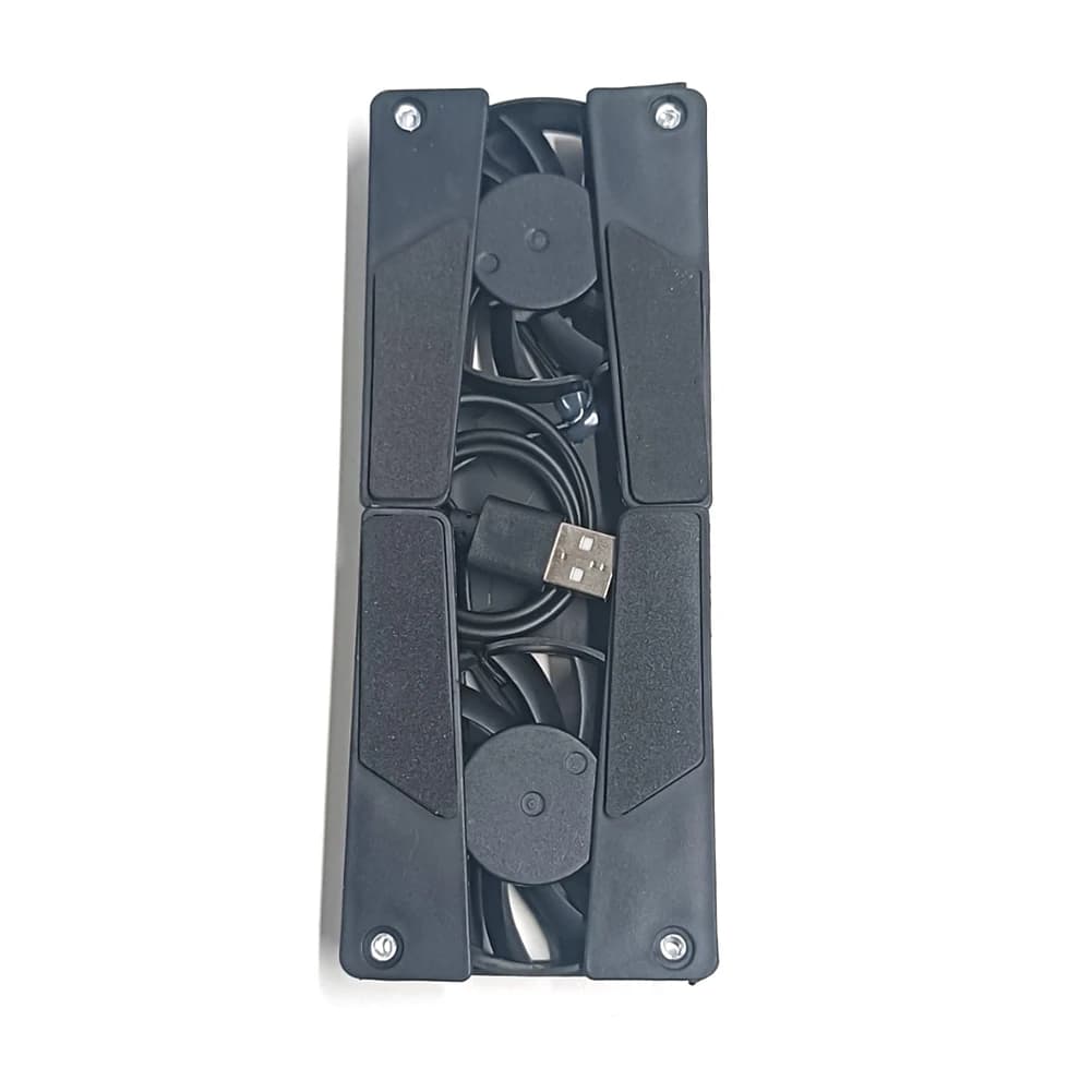 Supporto di Raffreddamento per Laptop Alimentato USB con Doppia Ventola da 60mm, Base di Raffreddamento per Notebook, PC e Computer