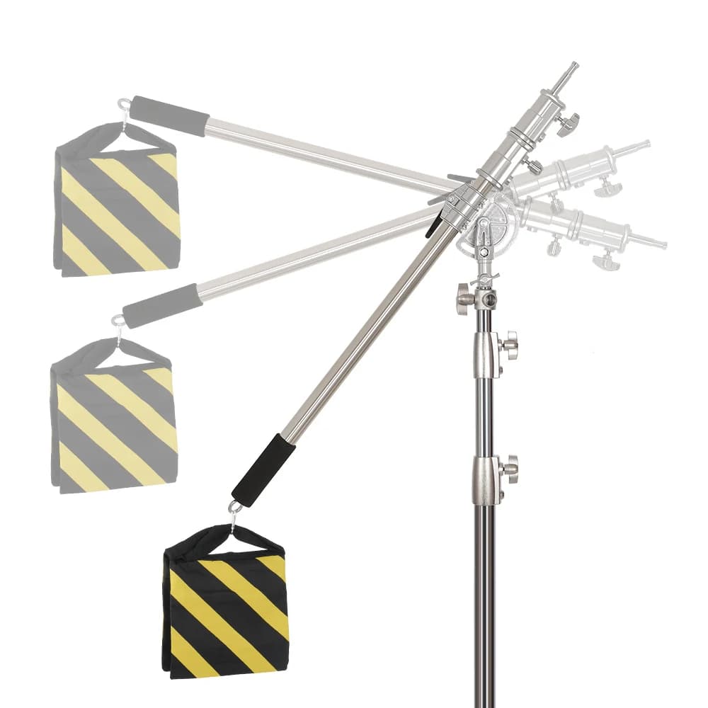 Cross arm 2,49 m Lift frame crane Studio Telescopic Arm Support for superior light with sand bags for Speedlite